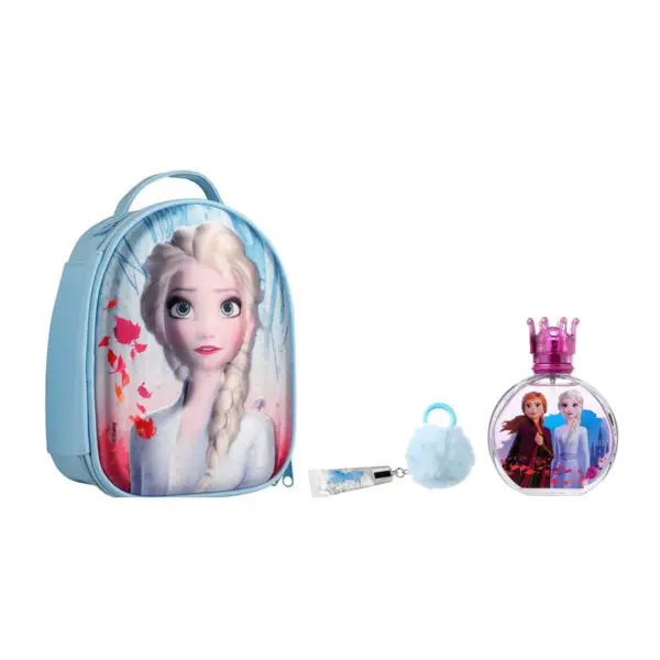 Frozen II Zip Case EDT 100 ml + Lip gloss with pompom charm