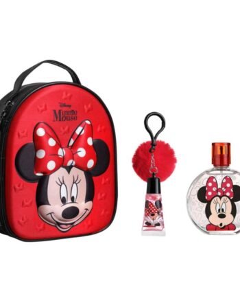 MINNIE ZIP CASE EDT 100 ML + LIP GLOSS WITH POMPOM CHARM
