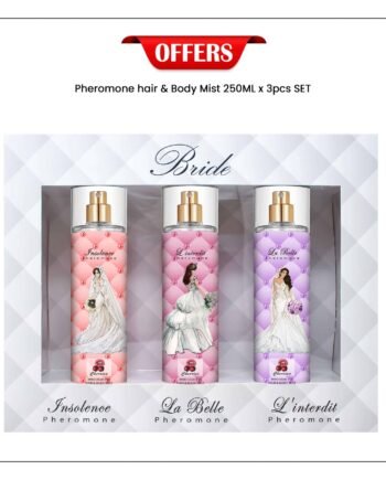 BRIDE PHEROMONE-HAIR & BODY MIST- 250ML x 3PCS SET