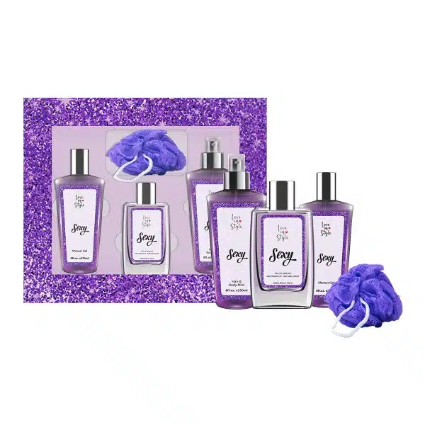 SEXY SET EDP 100ML + HAIR & BODY MIST 250ML+ SG 250ML+ BATH SPONGE