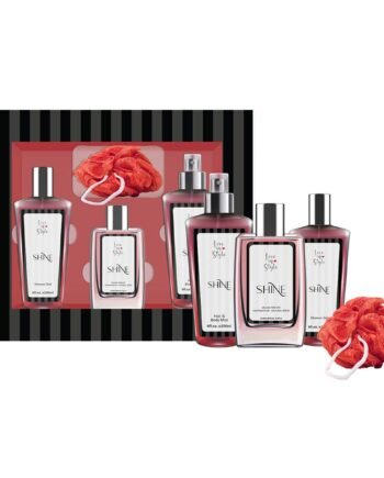 SHINE SET EDP 100ML + HAIR &BODY MIST 250ML+ SG 250ML+ BATH SPONGE