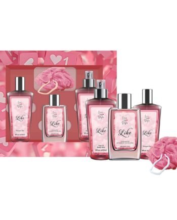 LIKE SET EDP 100ML + HAIR &BODY MIST 250ML+ SG 250ML+ BATH SPONGE