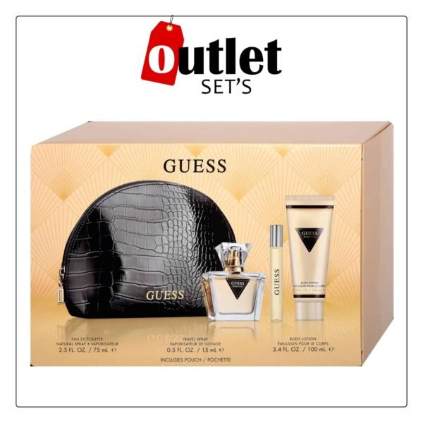 Guess Seductive Femme   Eau De Toilette 75ML+ EDO 15ML +Body Lotion 100ML+ Pouch Gift Set