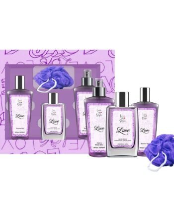 LOVE SET EDP 100ML + HAIR &BODY MIST 250ML+ SG 250ML+ BATH SPONGE