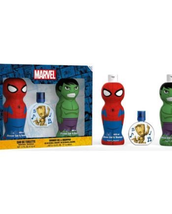 Spider-Man and Hulk Gift Set Figures 1D Shower Gel & Shampoo 400 ml + EDT Groot 50 ml