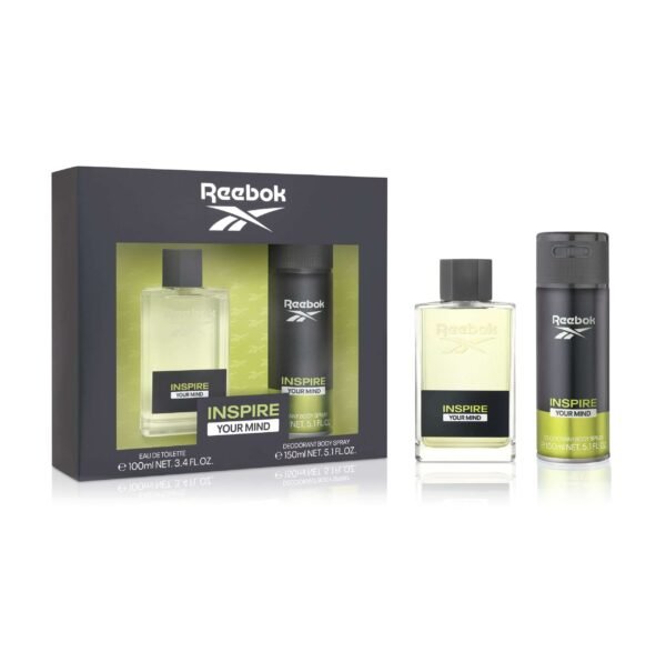 REEBOK INSPIRE YOUR MIND FOR MAN SET EDT 100 ML + BODY SPRAY 150 ML