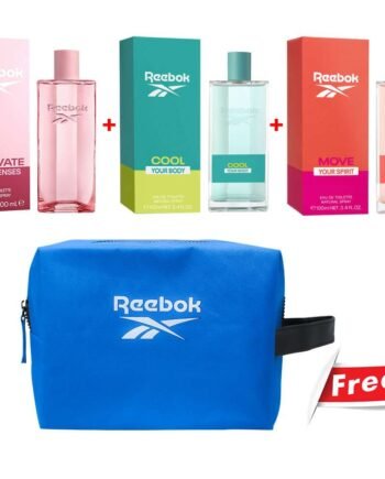 BUY 3PCS REEBOK PERFUME FOR WOMEN & GET FREE REEBOK POUCH