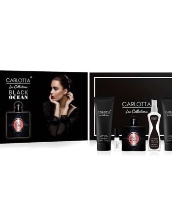 carlotta black ocean set edt 100ml woman مجموعة عطور نساءي 5 قطع