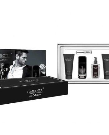 carlotta VIP Black set edt 100ml man مجموعة عطور رجالي 5 قطع