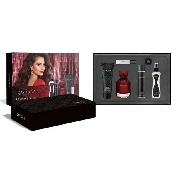 carlotta taboos rouge for her 6 pieces set مجموعة عطور نساءي