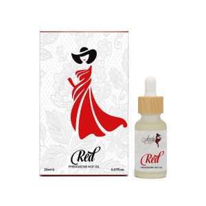 LADY IN RED PHEROMONE HOT OIL 20ML RED