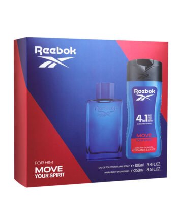 REEBOK MOVE YOUR SPIRIT MAN SET EDT 100 ml + SHOWER GEL 250ML