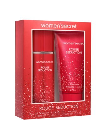 WOMEN SECRET ROUGE SEDUCTION GIFT SET BODY MIST 85ML + BODY LOTION 90ML