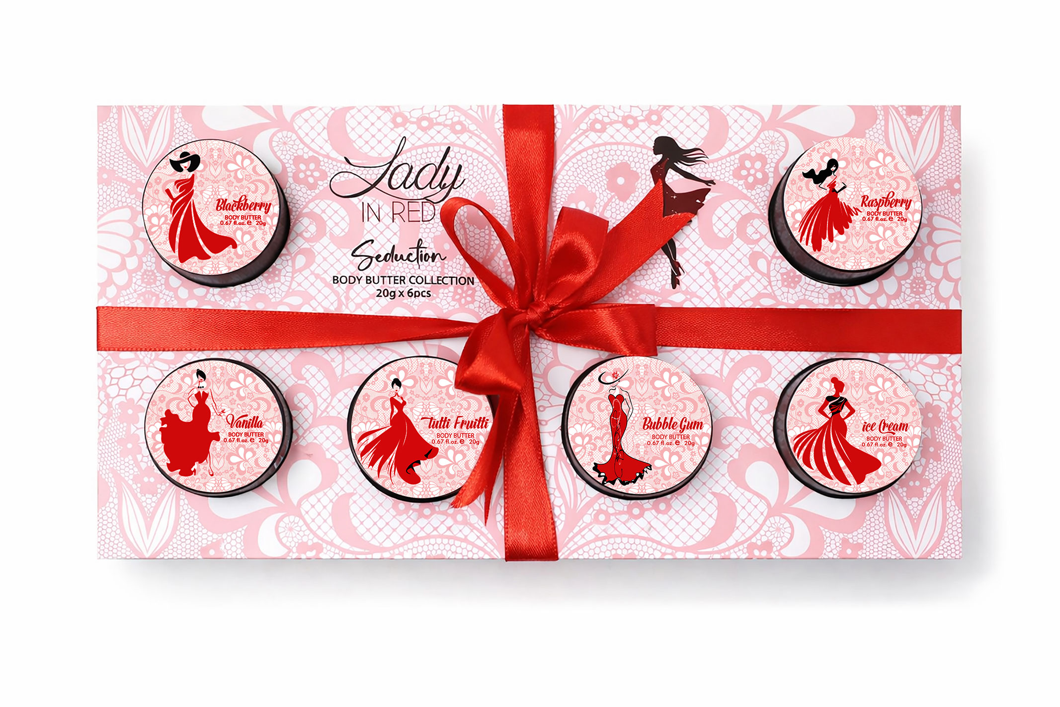 Lady in Red – Seduction Body Butter Collection 20gx6pcs