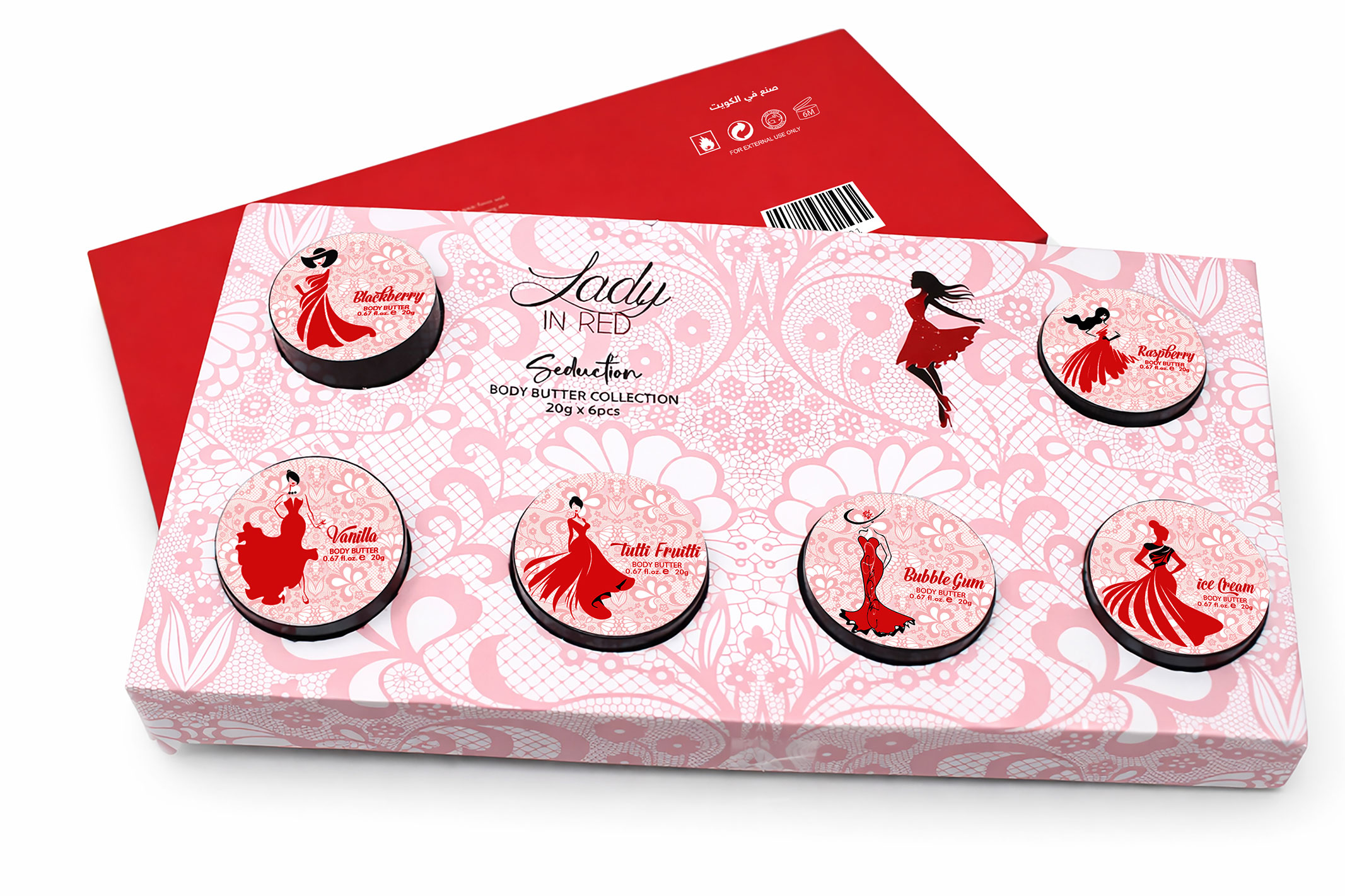 Lady in Red – Seduction Body Butter Collection 20gx6pcs